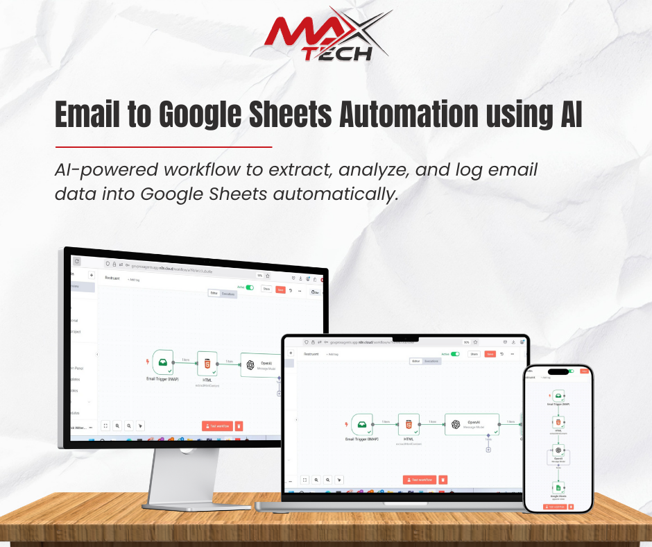 Email to Google Sheets Automation using AI (n8n + OpenAI)