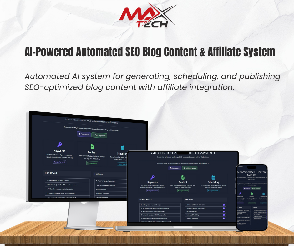 AI-Powered Automated SEO Blog Content & Affiliate System